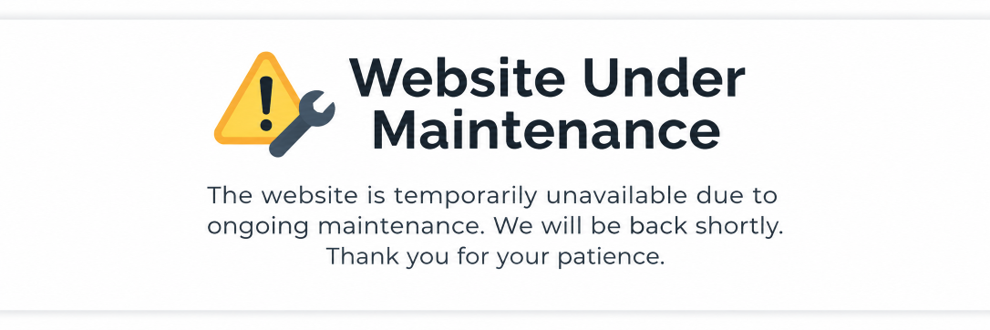 site Web en maintenance.